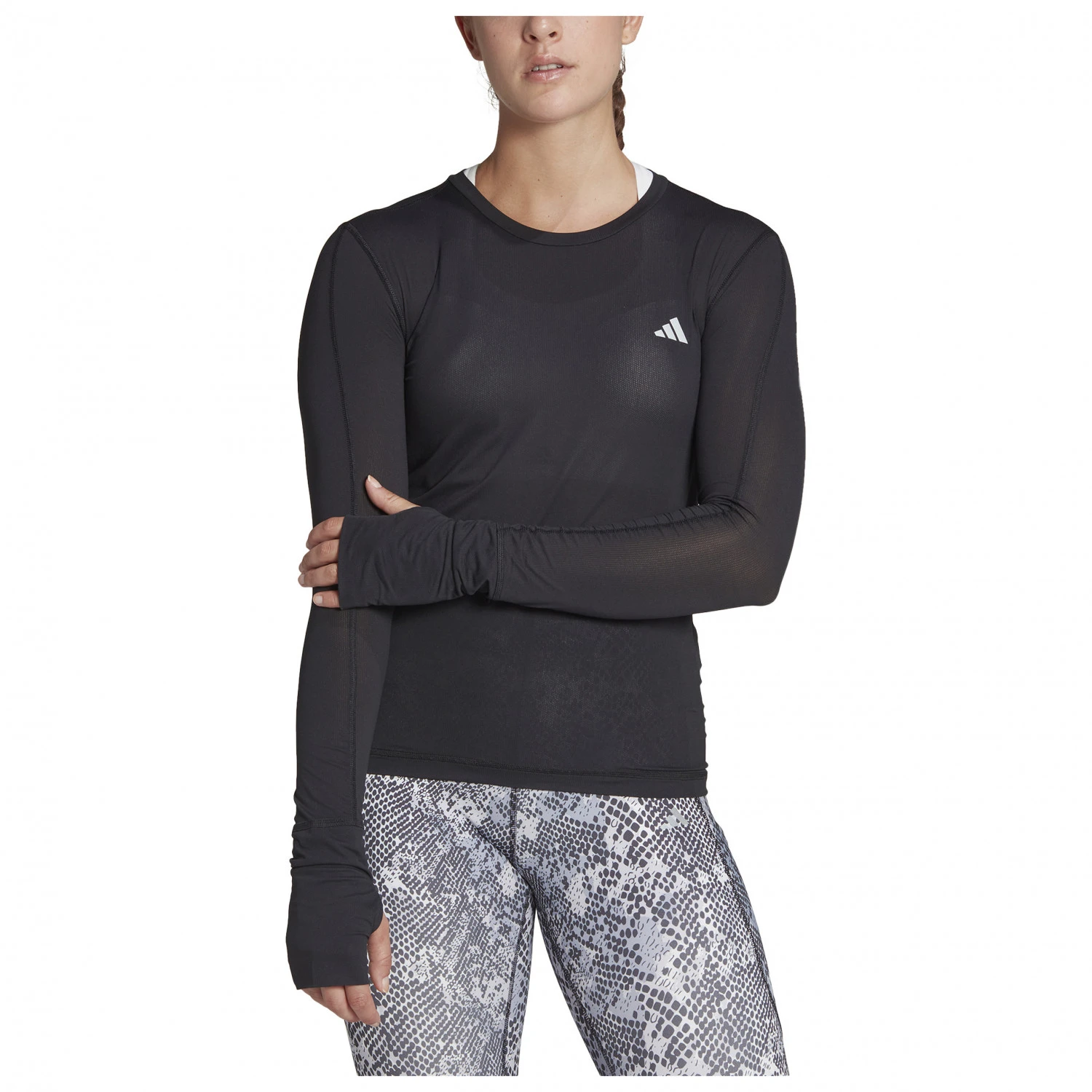 ADIDAS Women's Fast L/S - Running Shirt 2 ADIDAS Women's Fast L/S - Running Shirt - Image 2