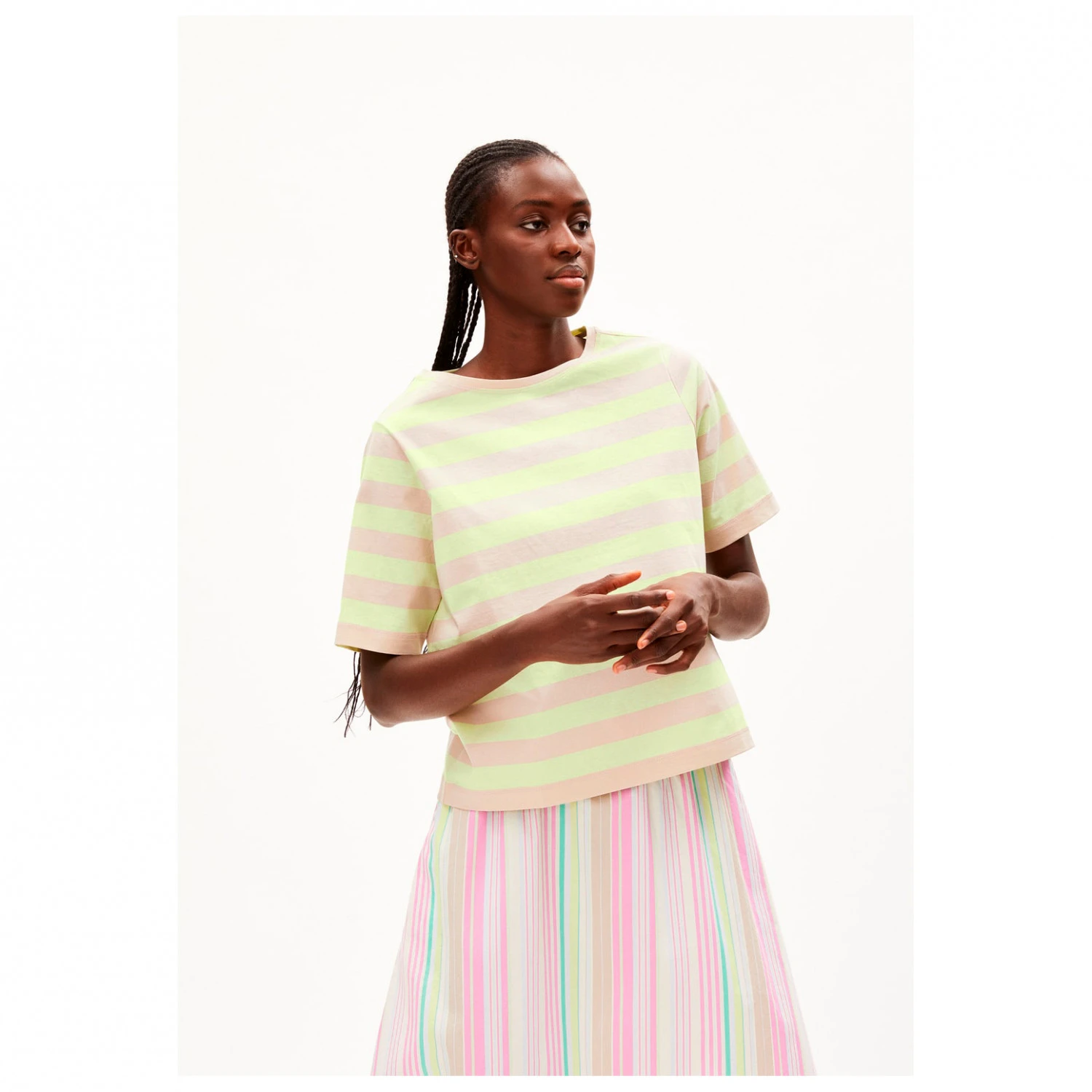 Armedangels Women's Finiaa Block Stripes - T-shirt 2 Armedangels Women's Finiaa Block Stripes - T-shirt - Image 2