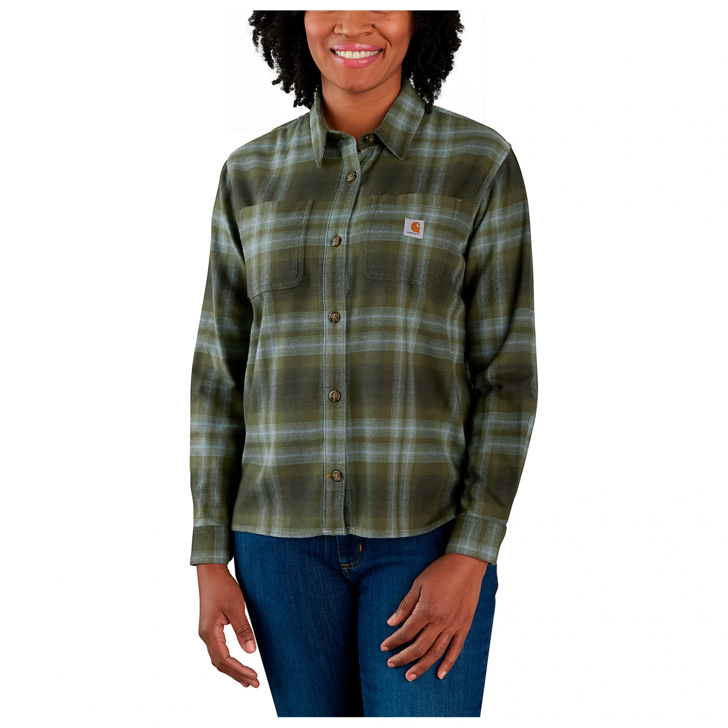 Carhartt Women's Midweight Flannel L/S Plaid Shirt - Shirt 2 Carhartt Women's Midweight Flannel L/S Plaid Shirt - Shirt - Image 2