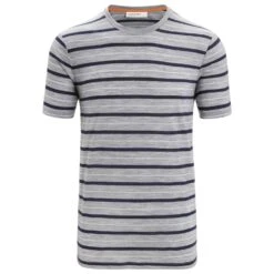Icebreaker Wave S/S Tee Stripe - Merino Shirt