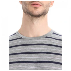 Icebreaker Wave S/S Tee Stripe - Merino Shirt 11 Icebreaker Wave S/S Tee Stripe - Merino Shirt -Outdoor Clothing Store icebreaker wave s s tee stripe merino shirt detail 6