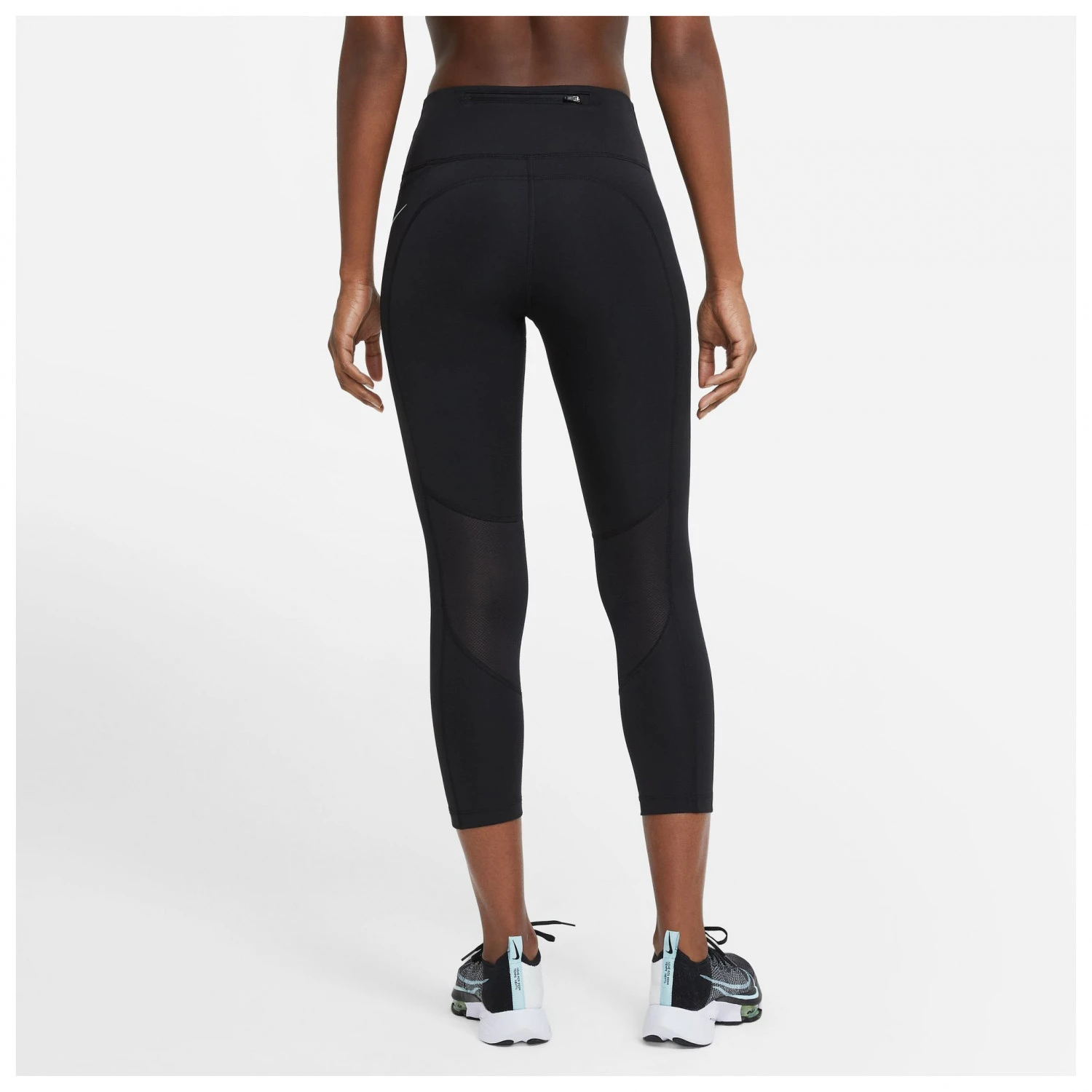 Nike Women's Fast Mid-Rise Crop Running Leggings - Running Tights 2 Nike Women's Fast Mid-Rise Crop Running Leggings - Running Tights - Image 2