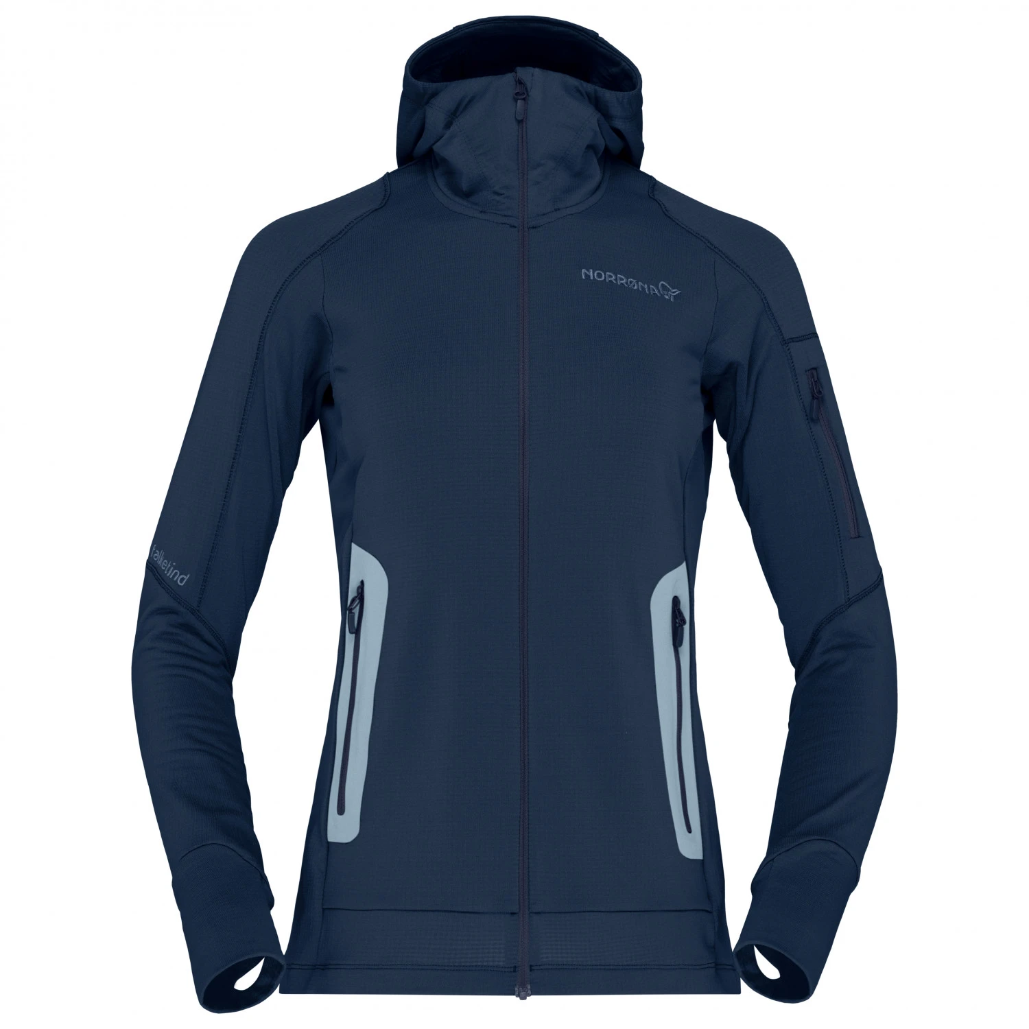Norrøna Women's Falketind Power Grid Hood - Fleece Jacket 1 Norrøna Women's Falketind Power Grid Hood - Fleece Jacket