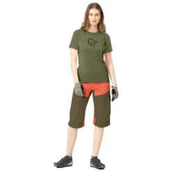 Norrøna Women's Fjørå Wool T-Shirt - Cycling Jersey -Outdoor Clothing Store norroena womens fjoeraa wool t shirt cycling jersey detail 3