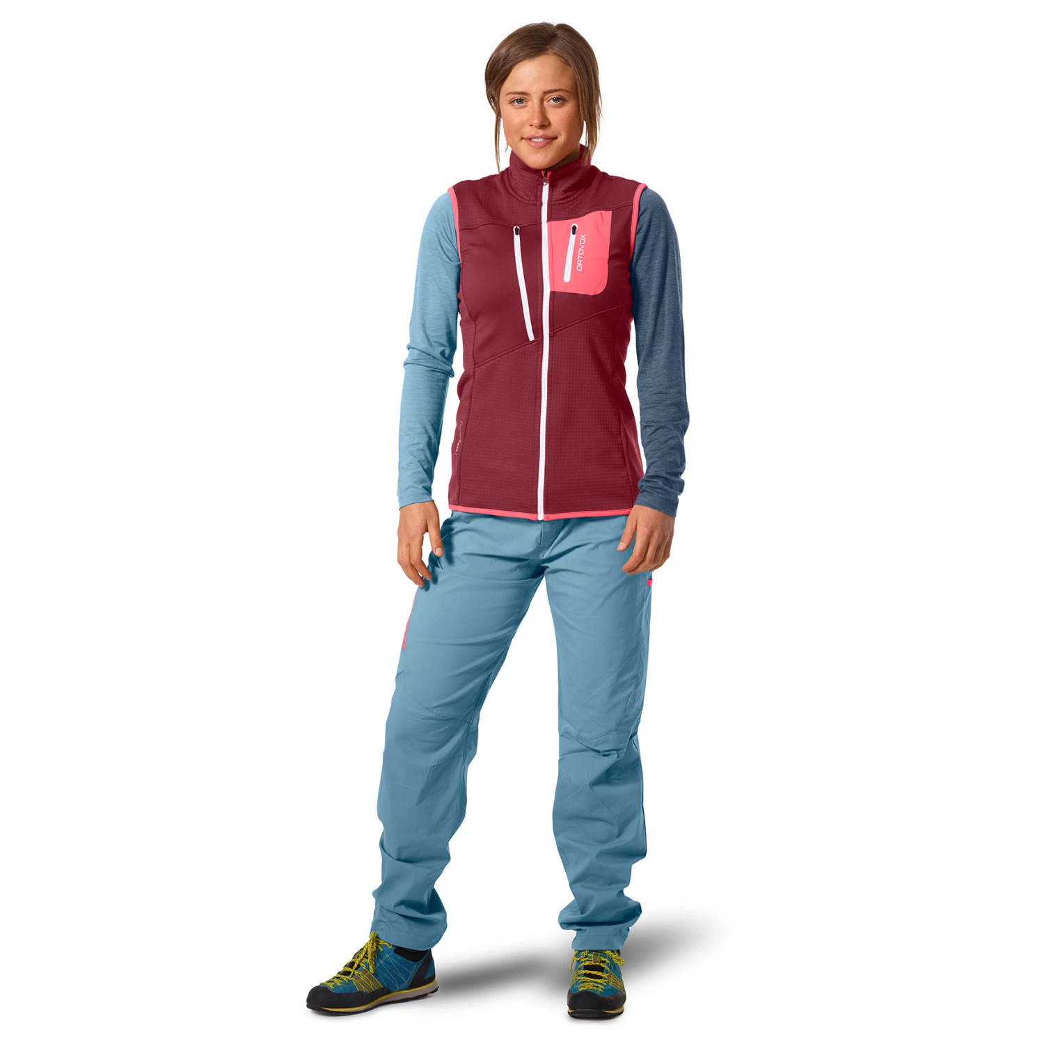 Ortovox Women's Fleece Grid Vest - Merino Vest 2 Ortovox Women's Fleece Grid Vest - Merino Vest - Image 2