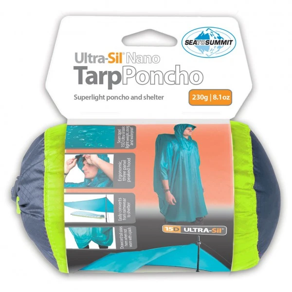 Sea To Summit Ultra-Sil Nano 15D Tarp-Poncho 1 Sea To Summit Ultra-Sil Nano 15D Tarp-Poncho