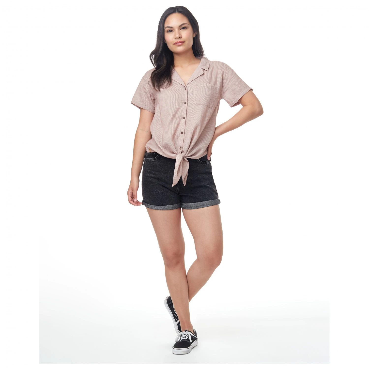 Tentree Women's Tie Front Shirt - Blouse 2 Tentree Women's Tie Front Shirt - Blouse - Image 2